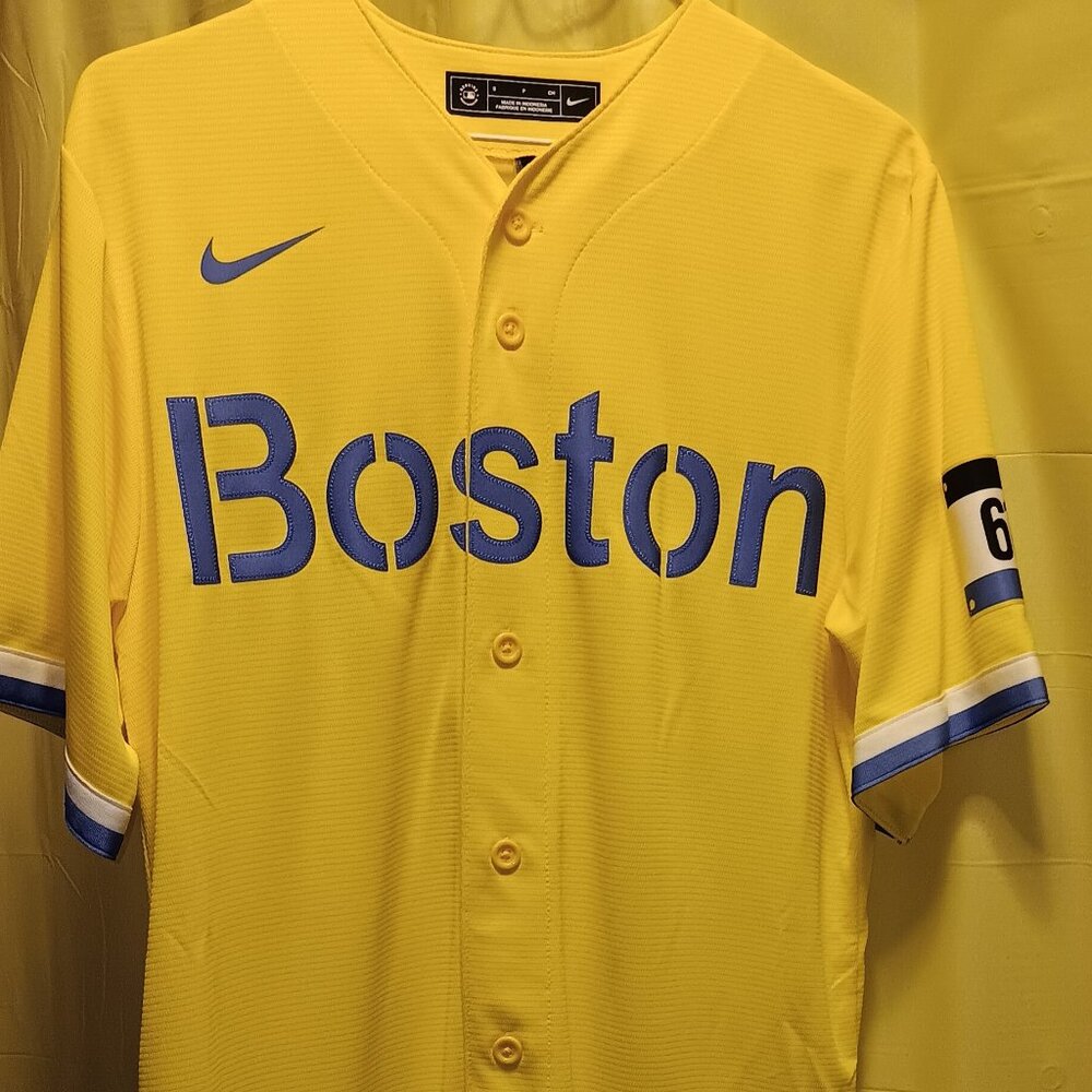 Boston Red Sox Yellow Jersey